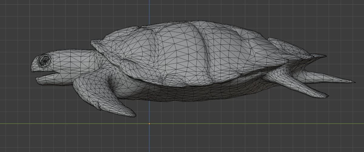 Sea Turtle Animated Low-poly 3D model_22