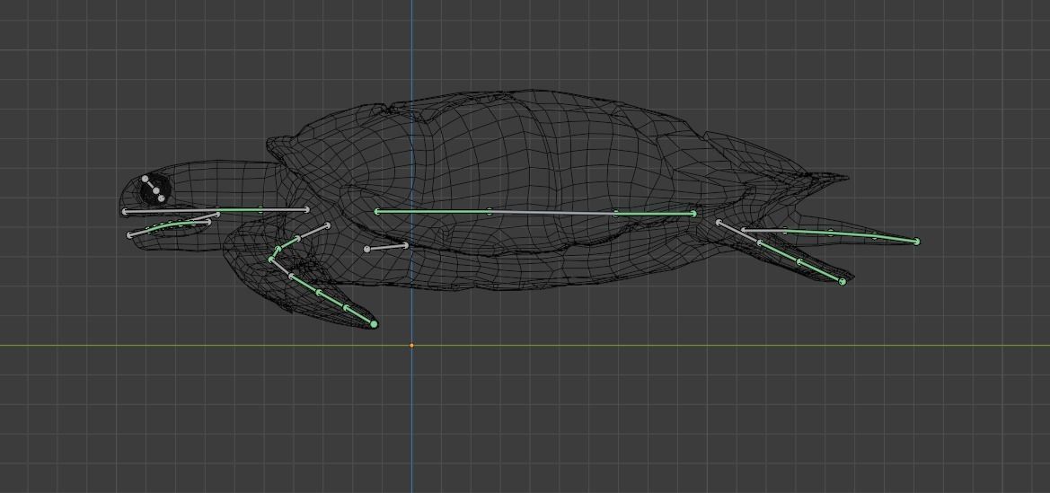 Sea Turtle Animated Low-poly 3D model_30