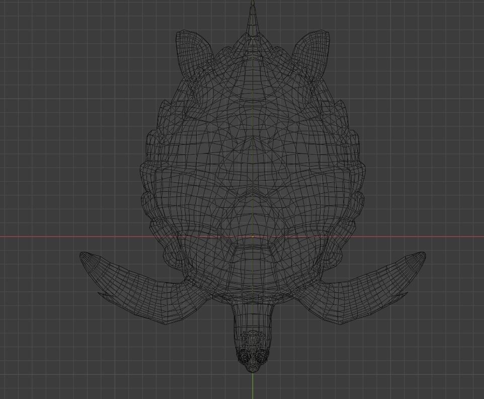 Sea Turtle Animated Low-poly 3D model_17