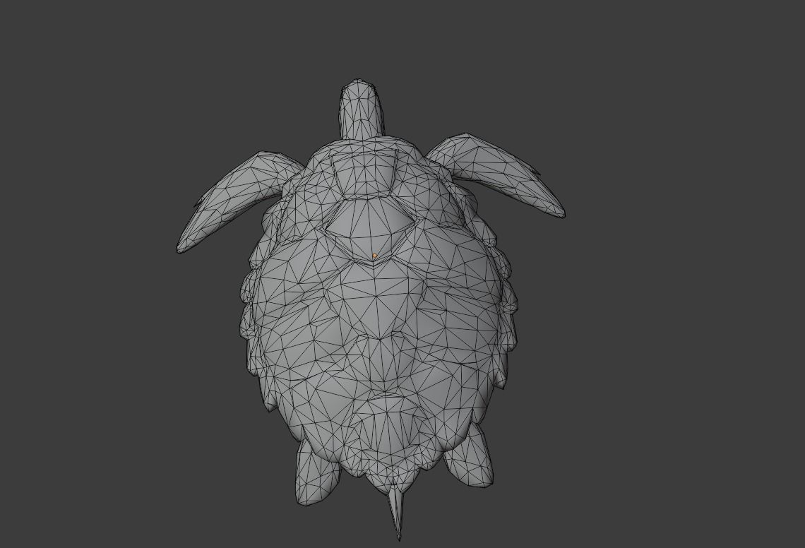 Sea Turtle Animated Low-poly 3D model_27