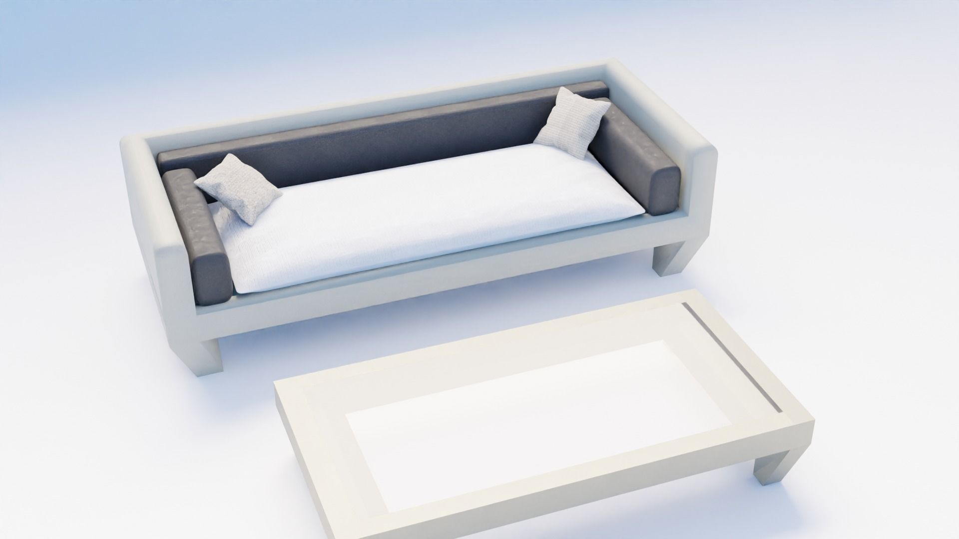 Mueble con mesa de Centro  Free 3D model_3