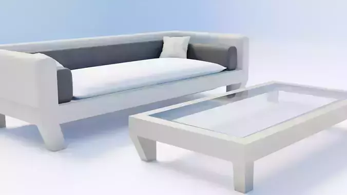 Mueble con mesa de Centro 