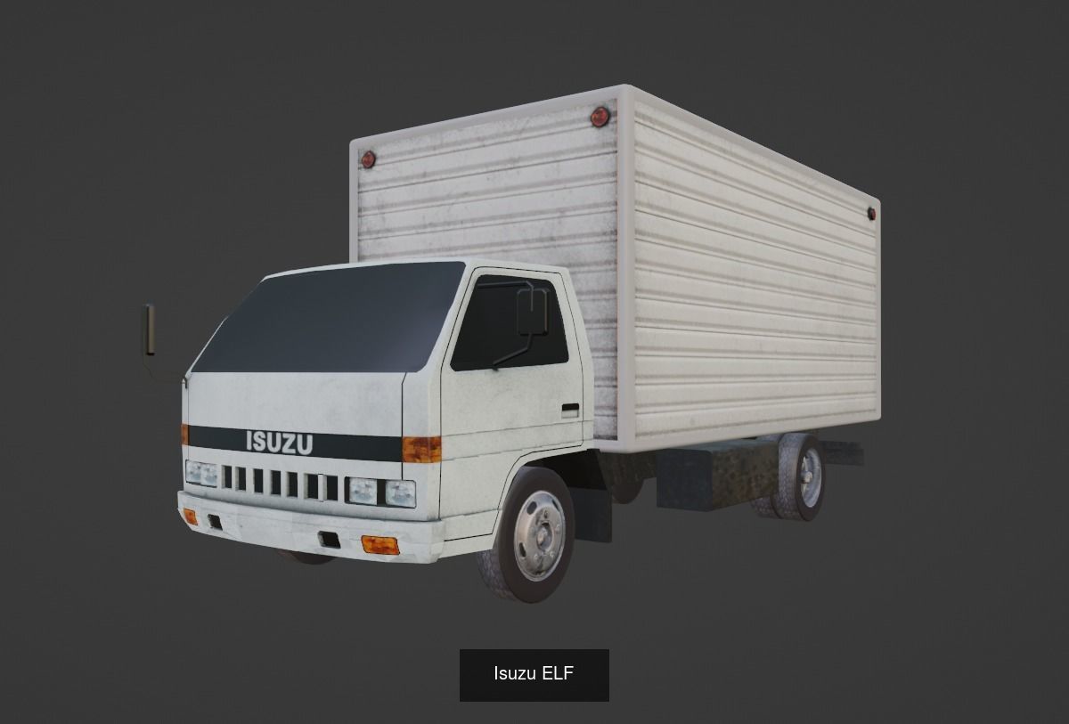 City Trucks Pack 3D Model Collection_2