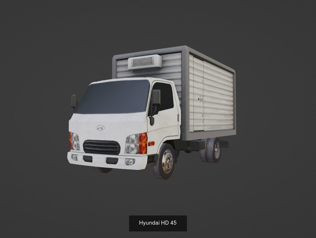 City Trucks Pack 3D Model Collection_1