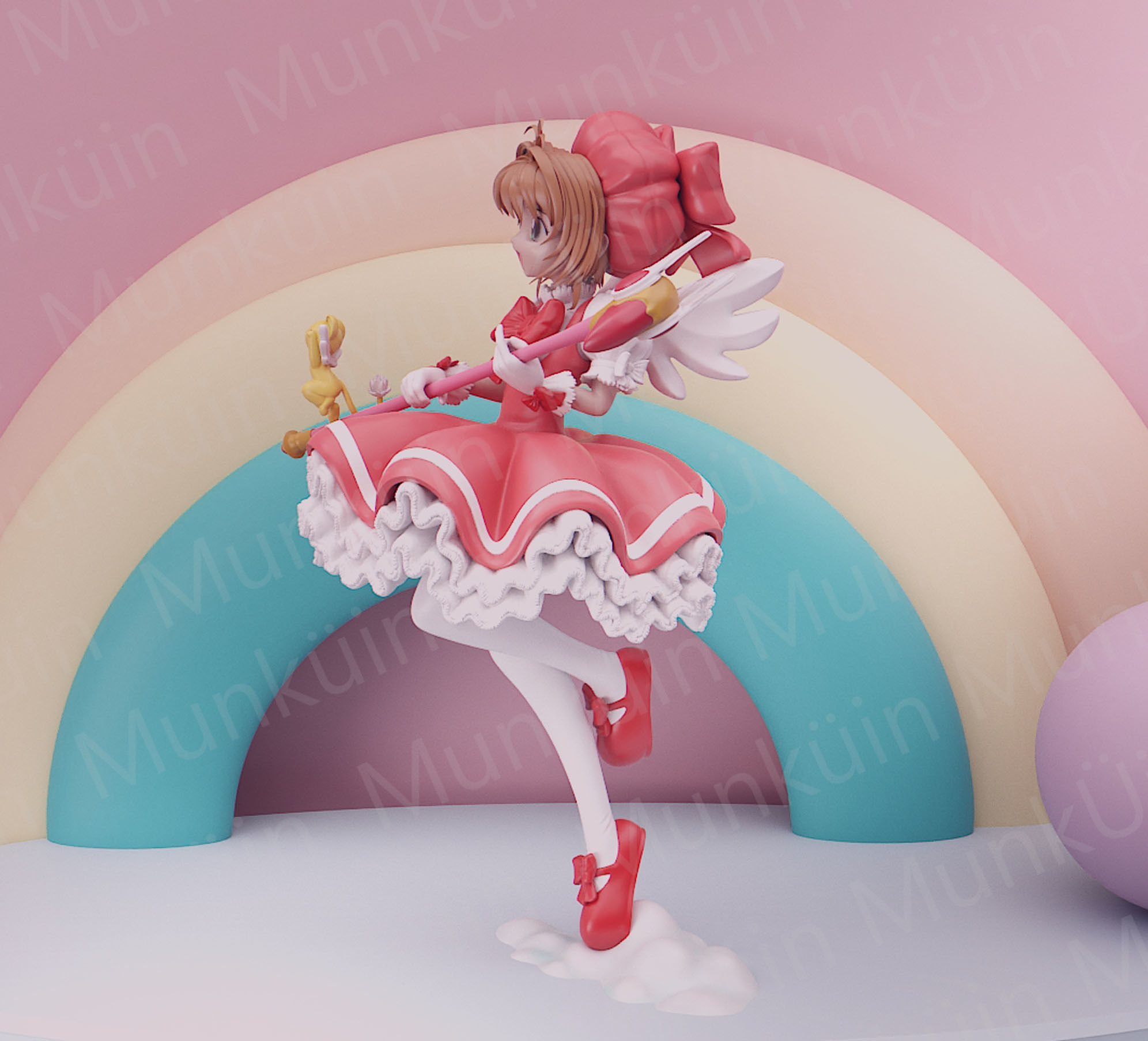 Sakura Card Captor Fan Art Intro 3D print model_3