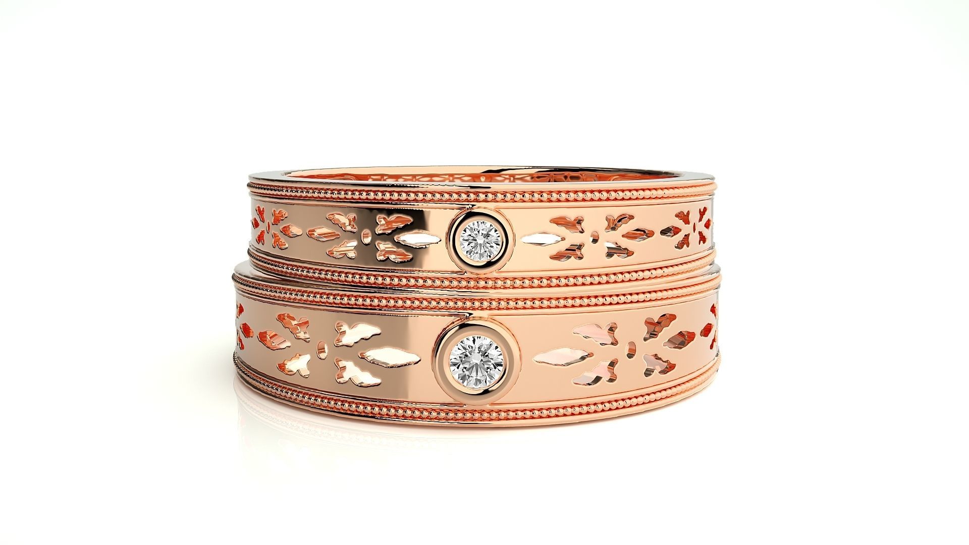 Wedding Band - 548 3D print model_3