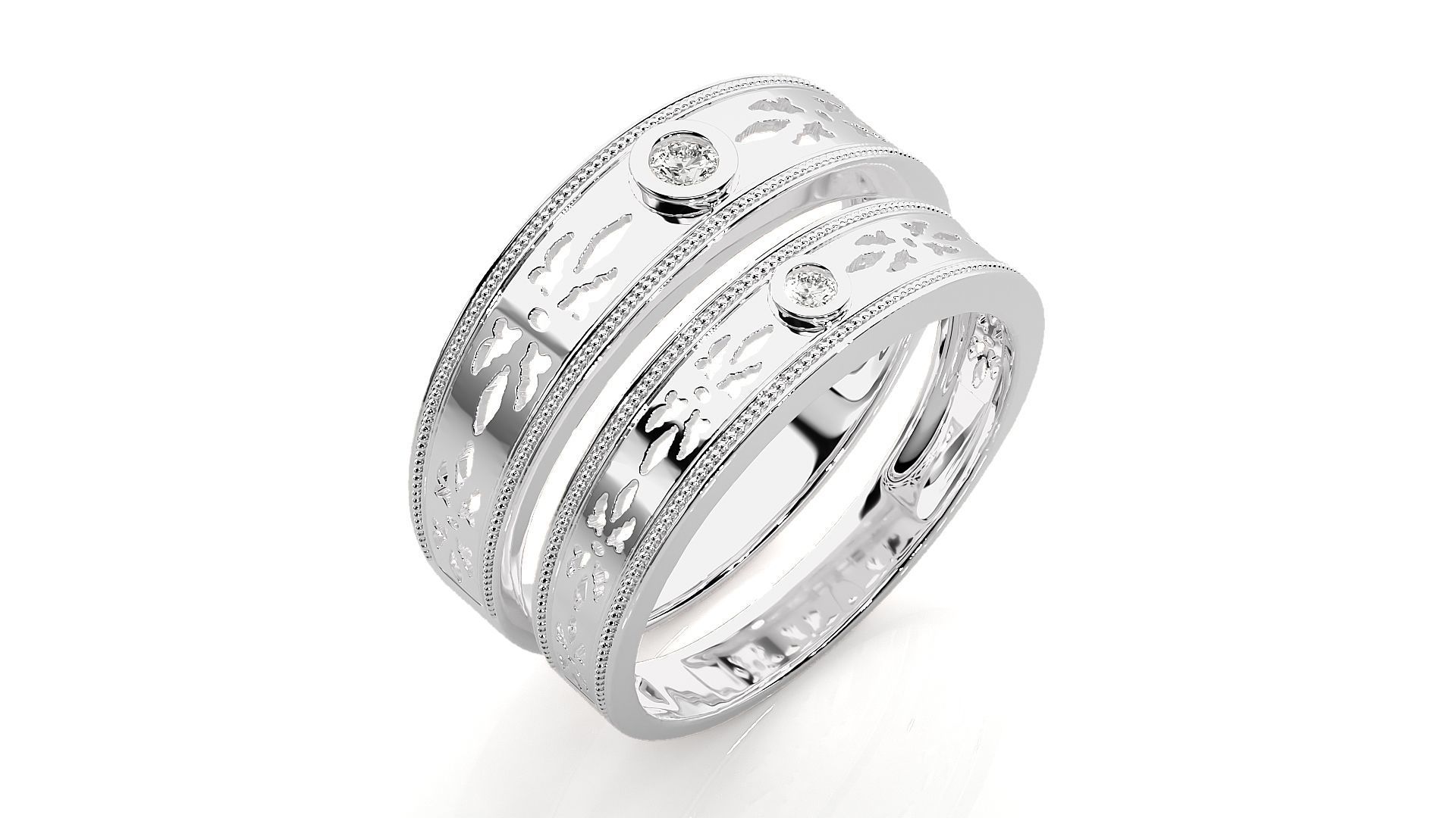 Wedding Band - 548 3D print model_8