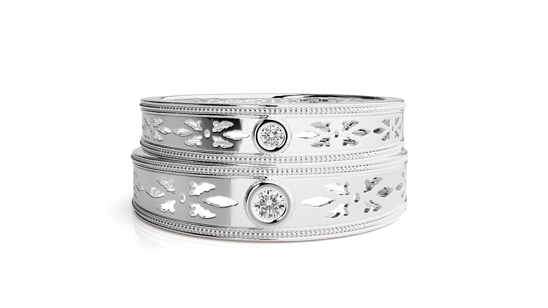 Wedding Band - 548 3D print model_7