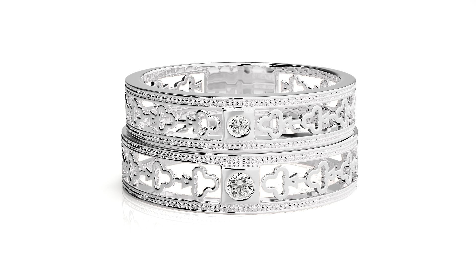 Wedding Band - 808 3D print model_8