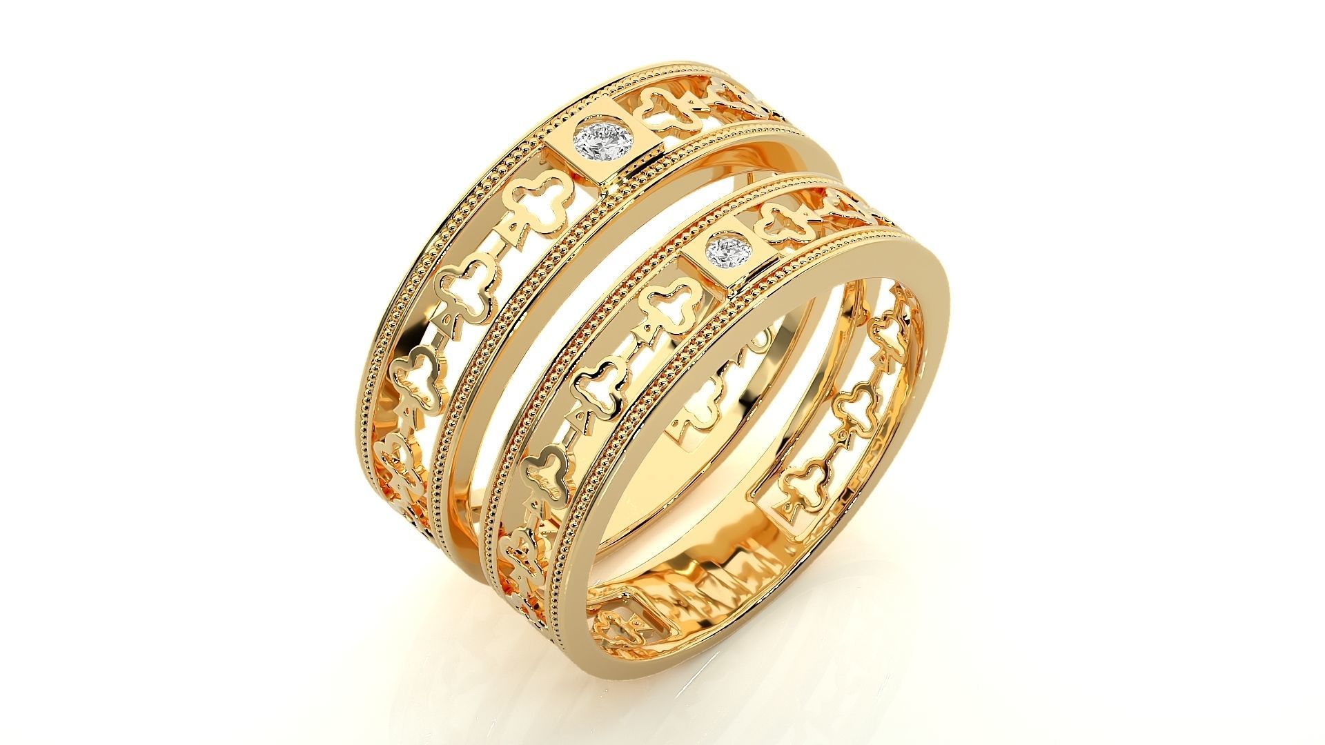 Wedding Band - 808 3D print model_11