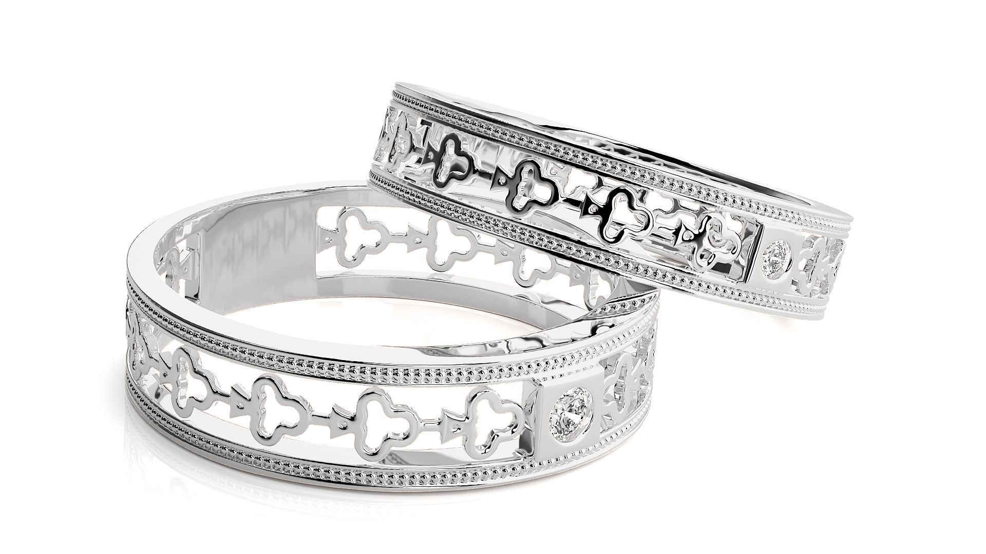 Wedding Band - 808 3D print model_7