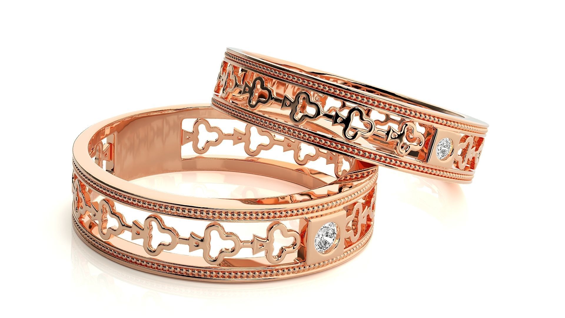 Wedding Band - 808 3D print model_3