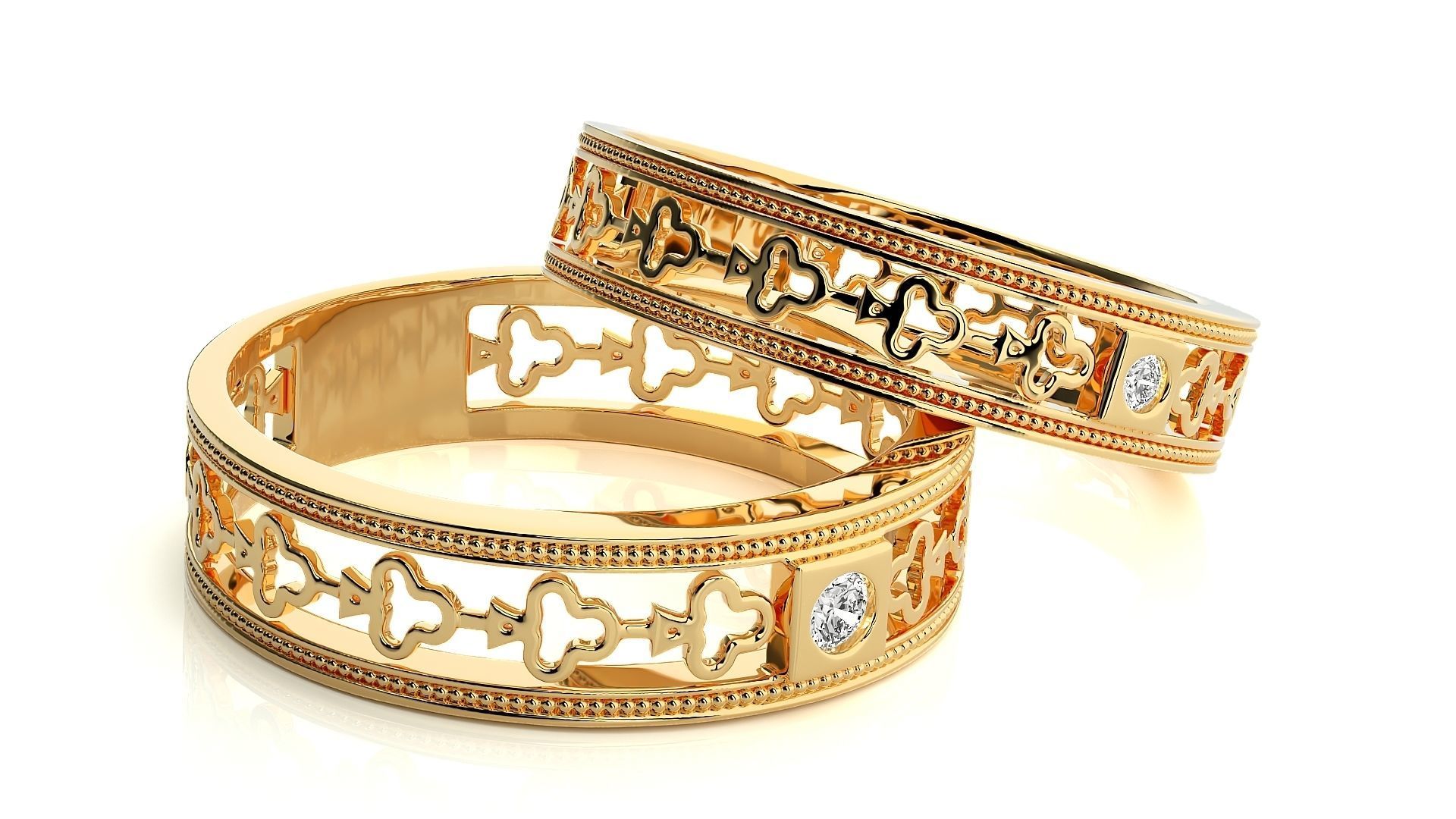 Wedding Band - 808 3D print model_1