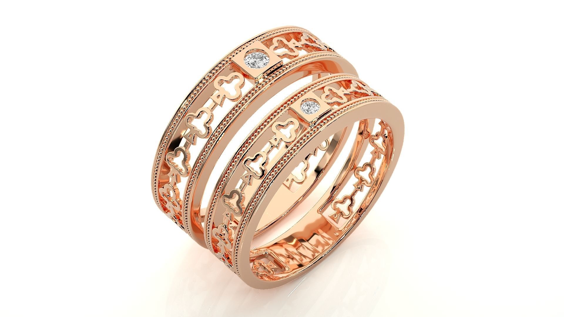 Wedding Band - 808 3D print model_5