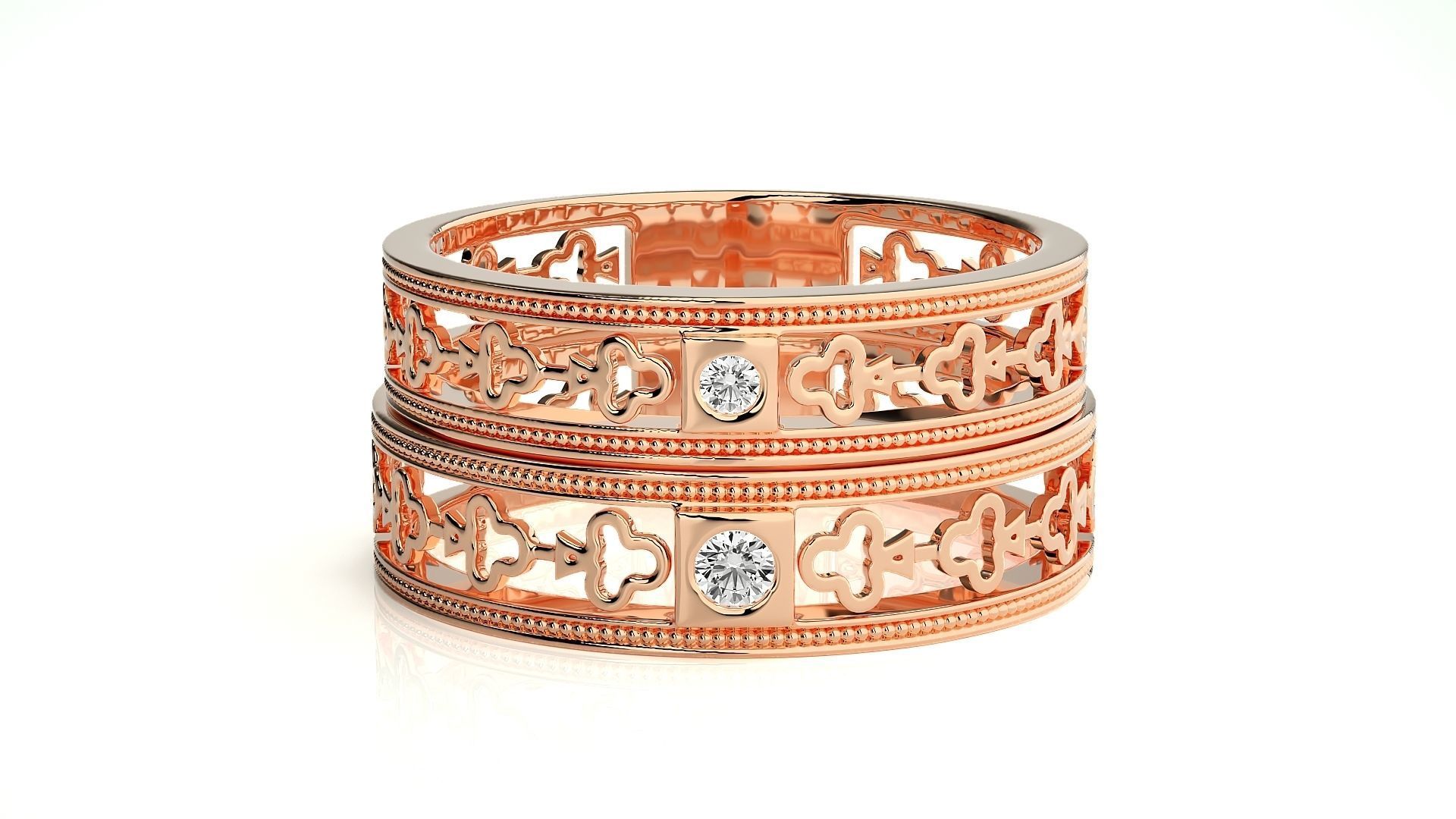 Wedding Band - 808 3D print model_4