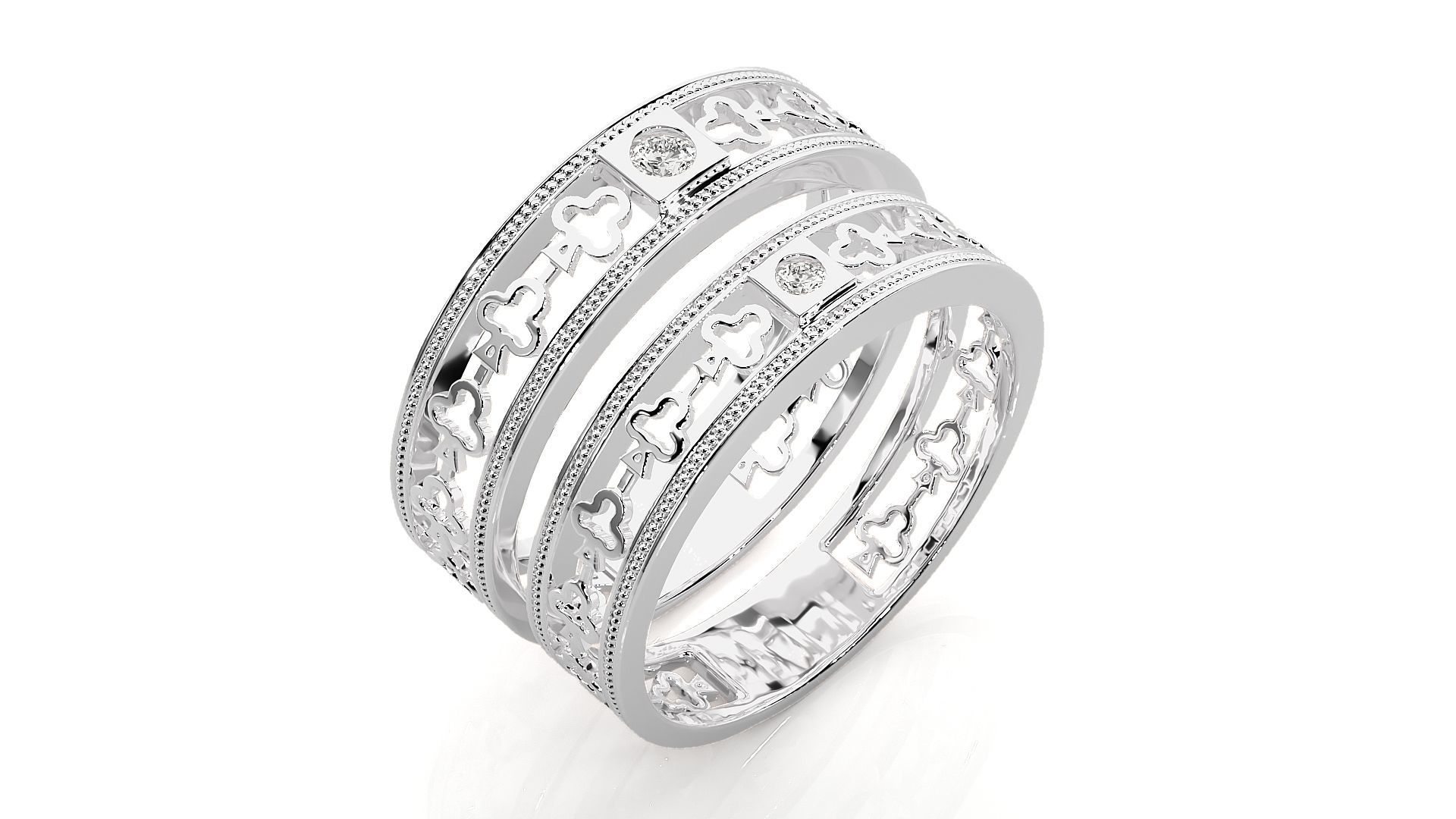 Wedding Band - 808 3D print model_9