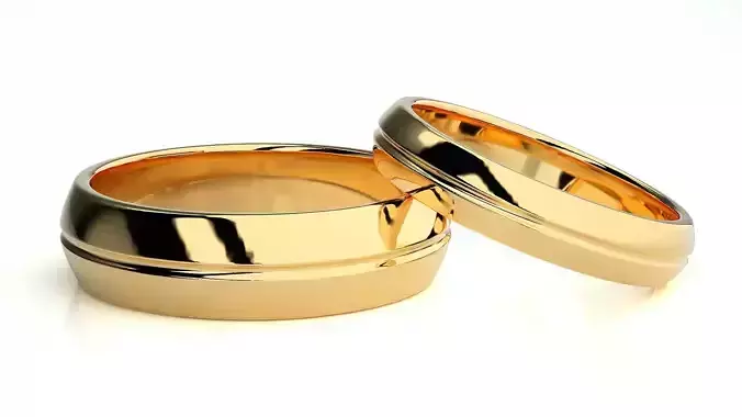 Wedding Band - 108 3D print model