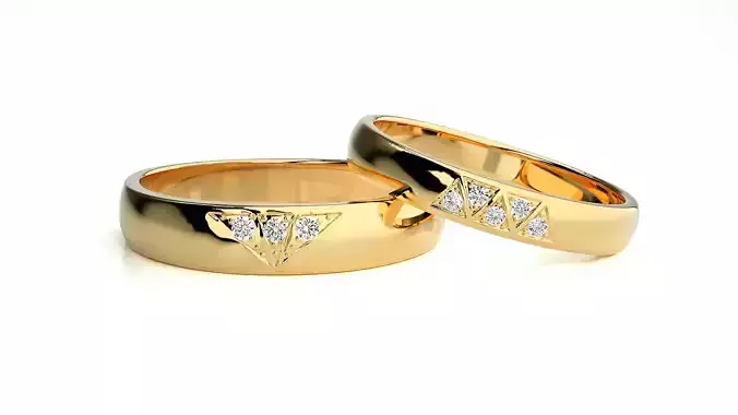 Wedding Band - 1663 3D print model
