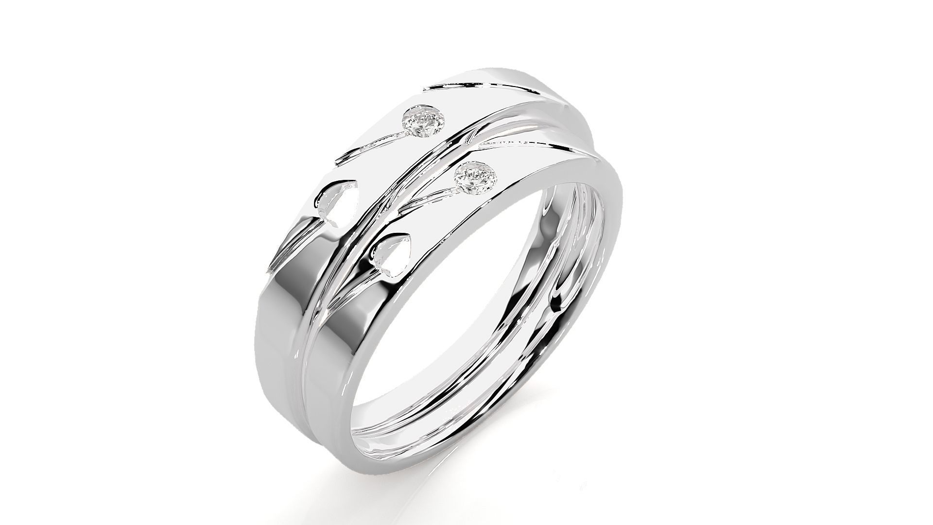 Wedding Band - 4440 3D print model_9