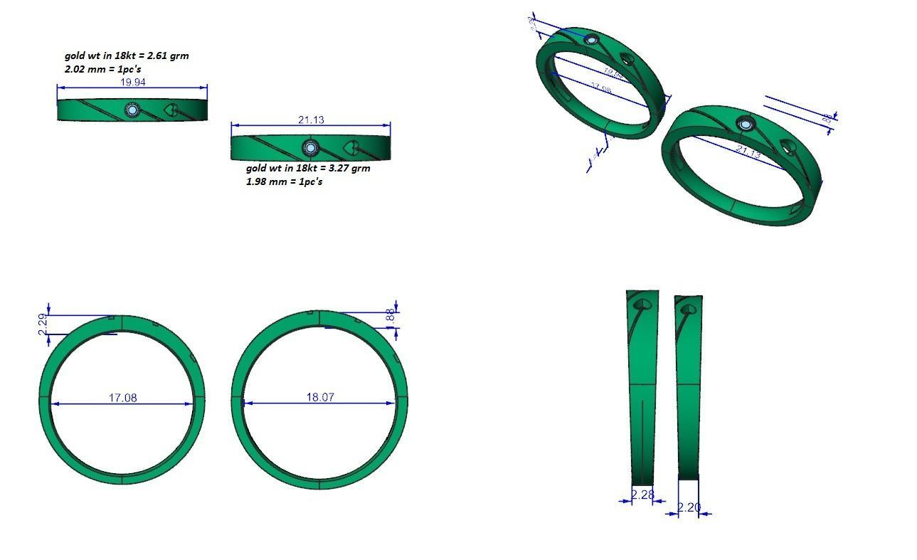 Wedding Band - 4440 3D print model_5