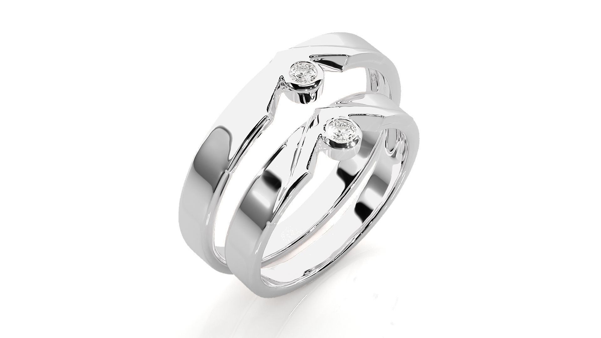 Wedding Band - 4525 3D print model_9