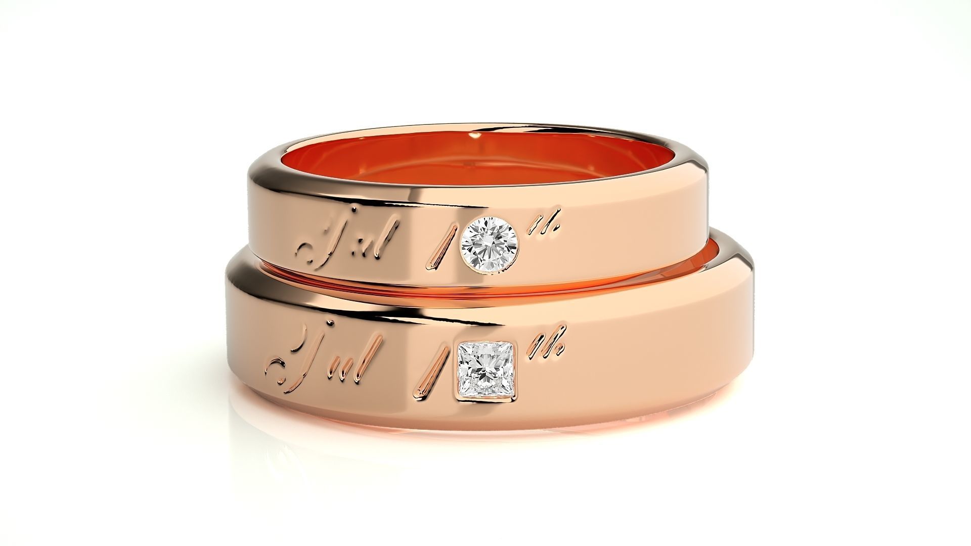 Wedding Band - 5068 3D print model_3