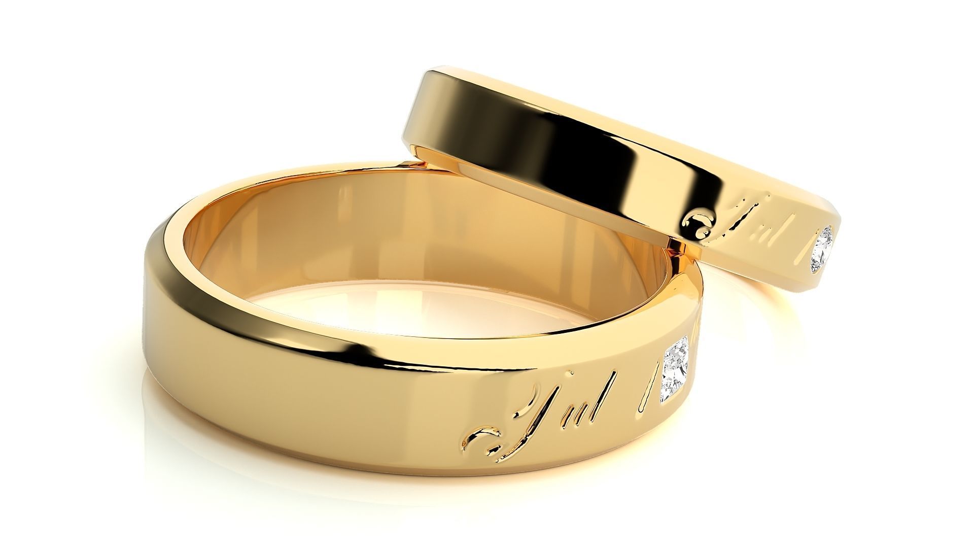 Wedding Band - 5068 3D print model_10