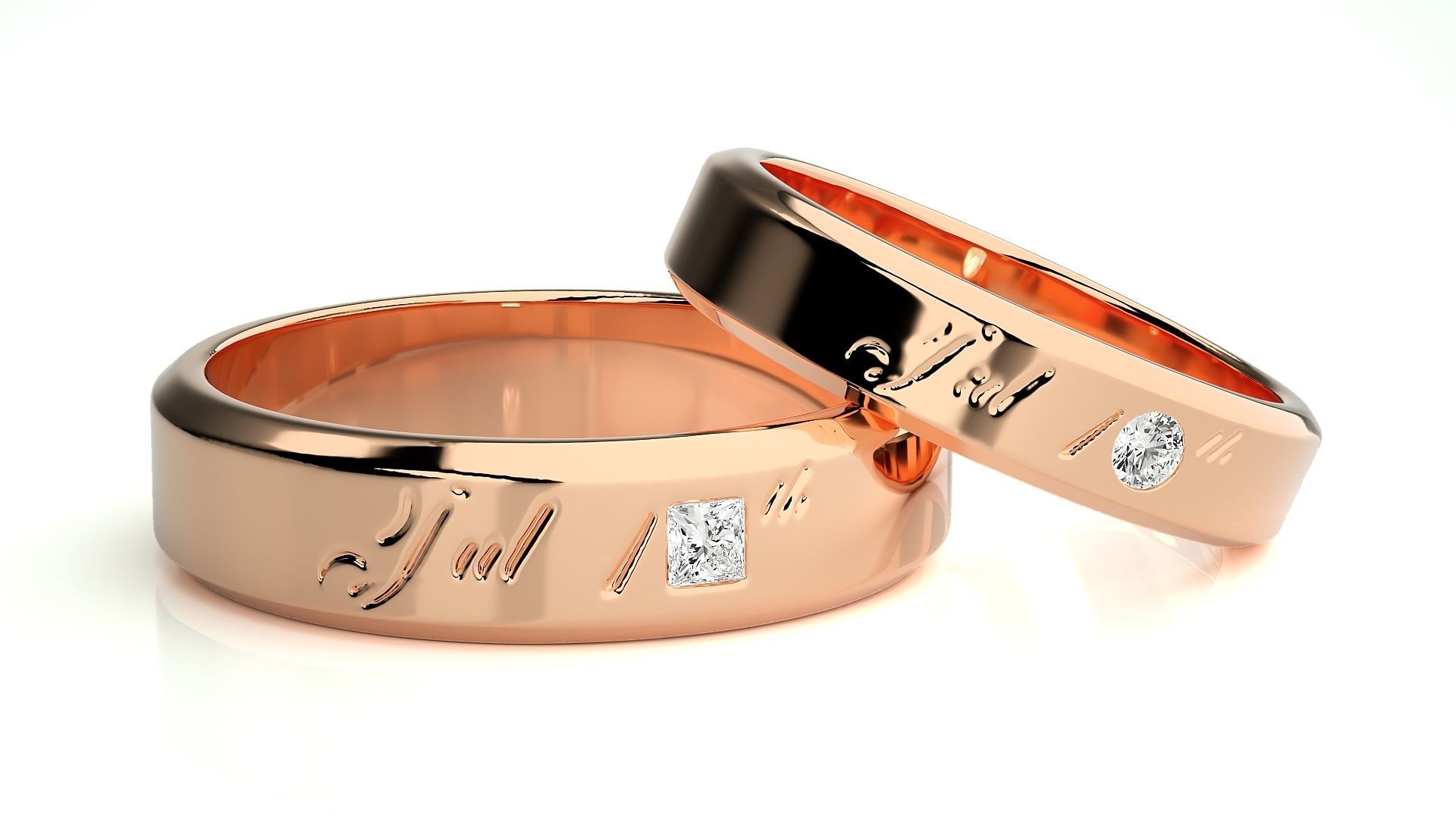 Wedding Band - 5068 3D print model_1