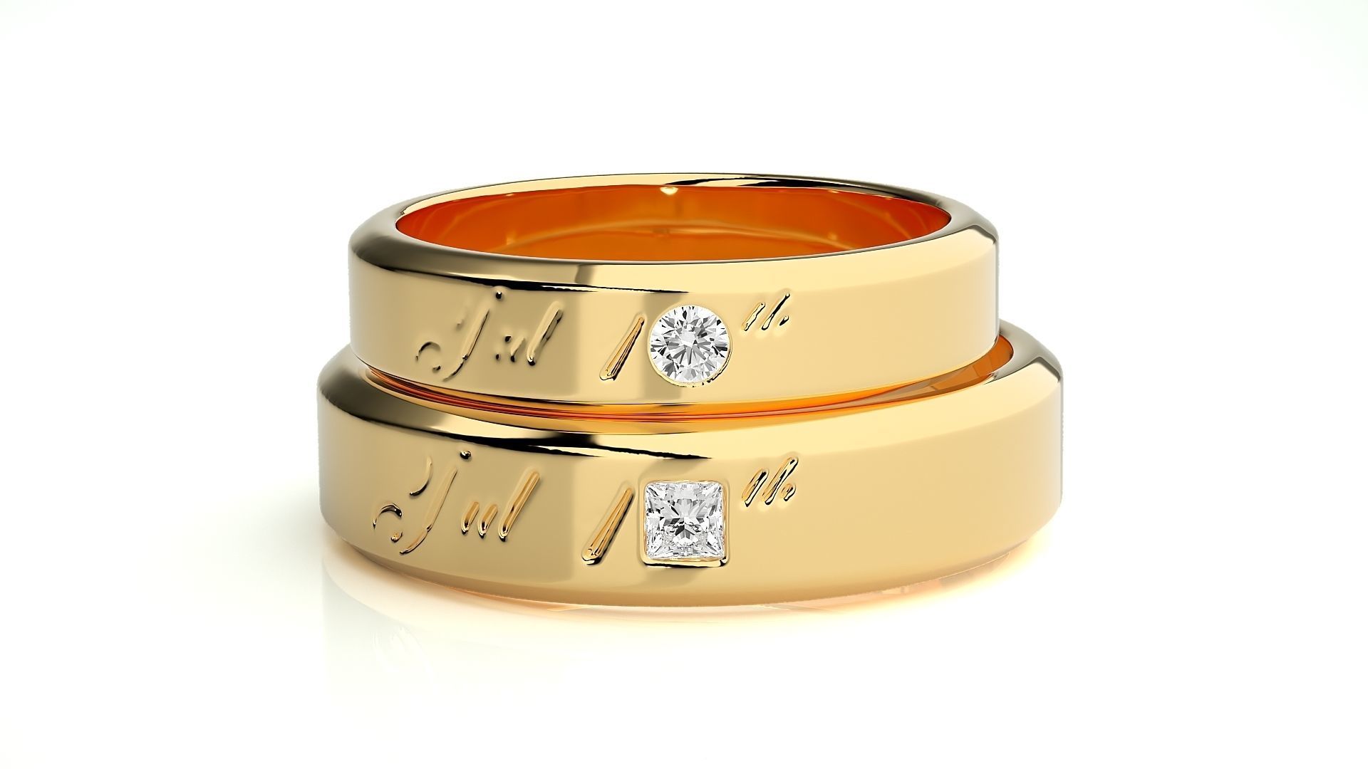 Wedding Band - 5068 3D print model_11