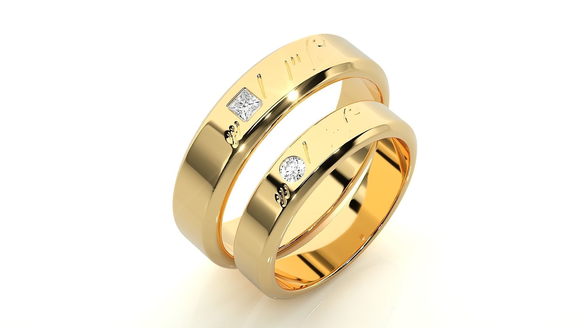 Wedding Band - 5068 3D print model_12
