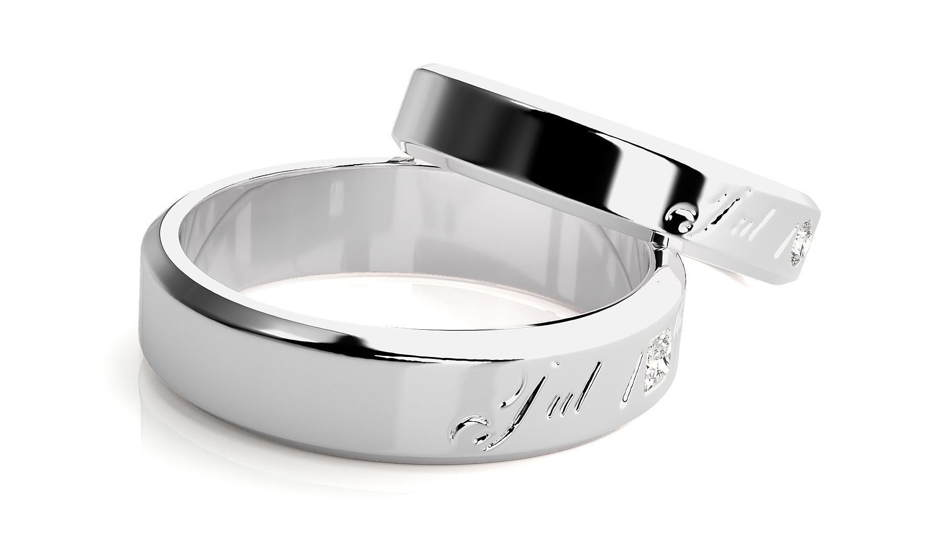 Wedding Band - 5068 3D print model_7