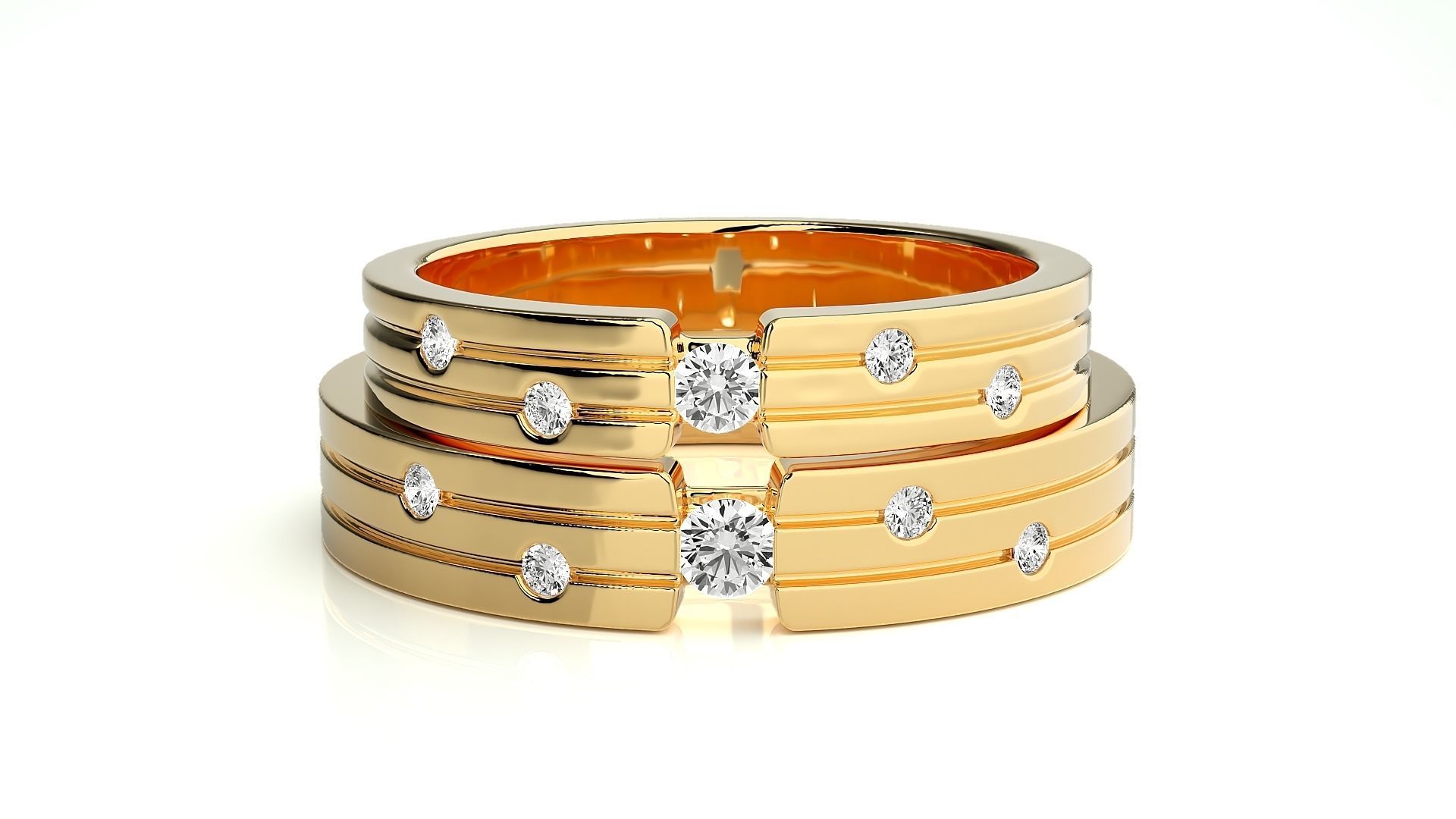 Wedding Band - 7374 3D print model_11