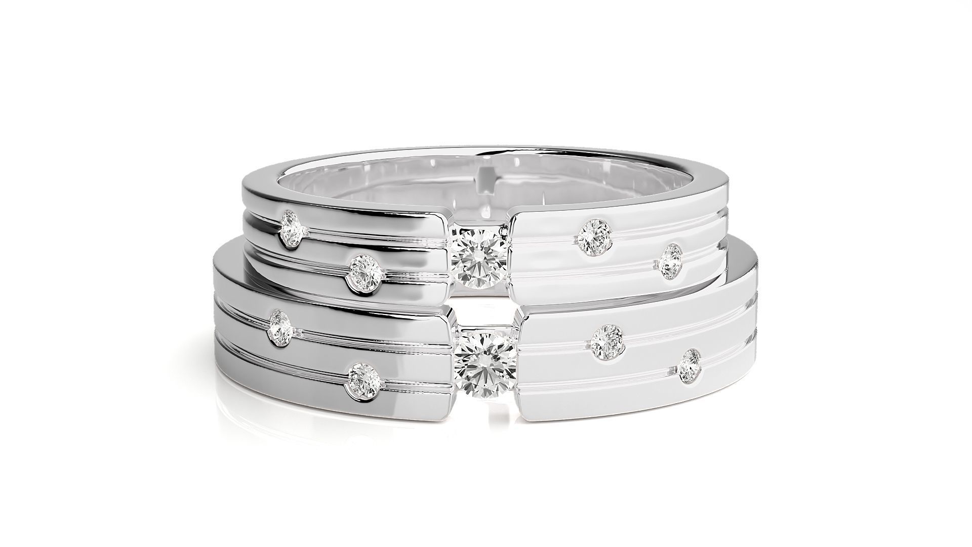 Wedding Band - 7374 3D print model_8