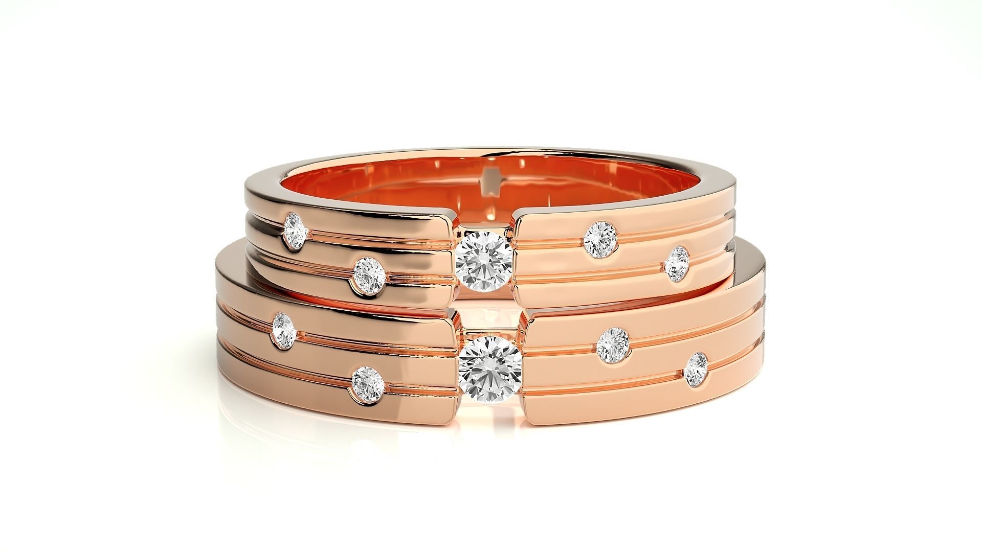 Wedding Band - 7374 3D print model_3