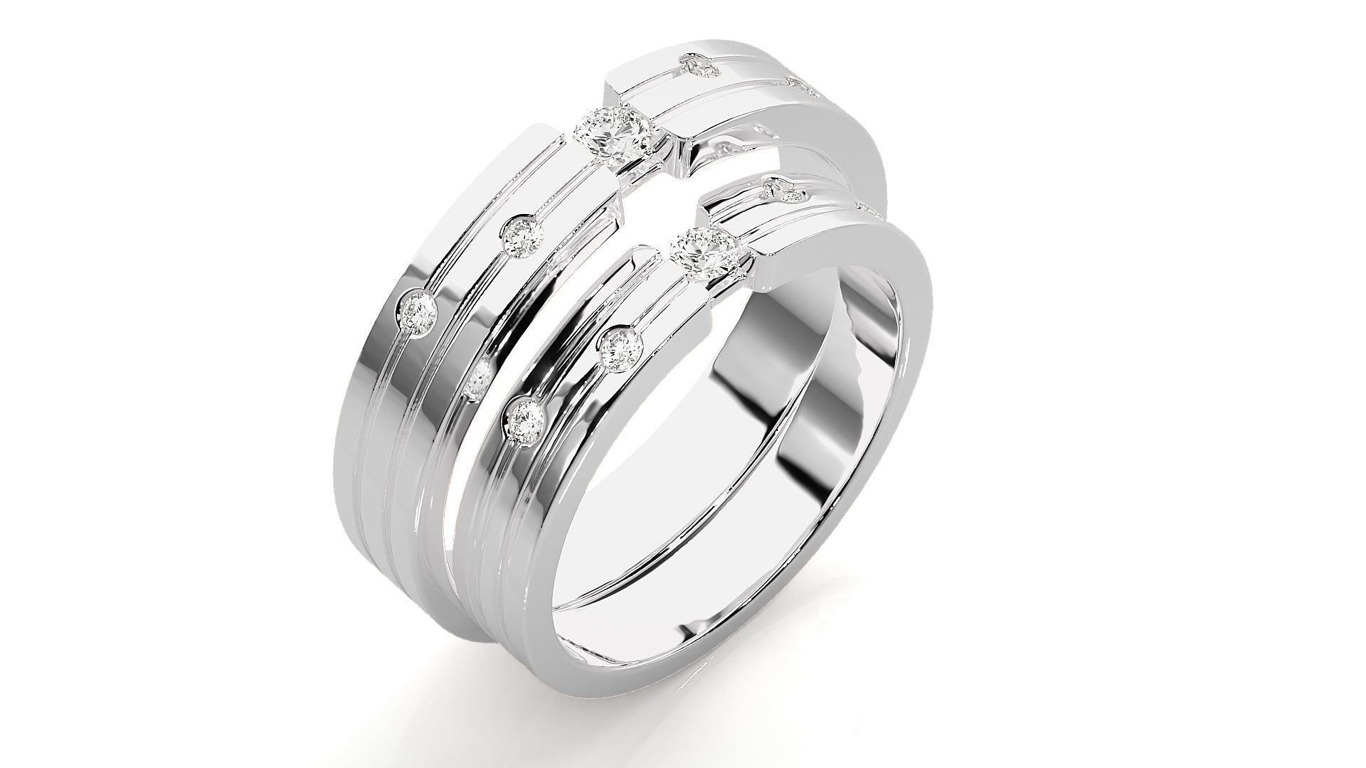 Wedding Band - 7374 3D print model_9