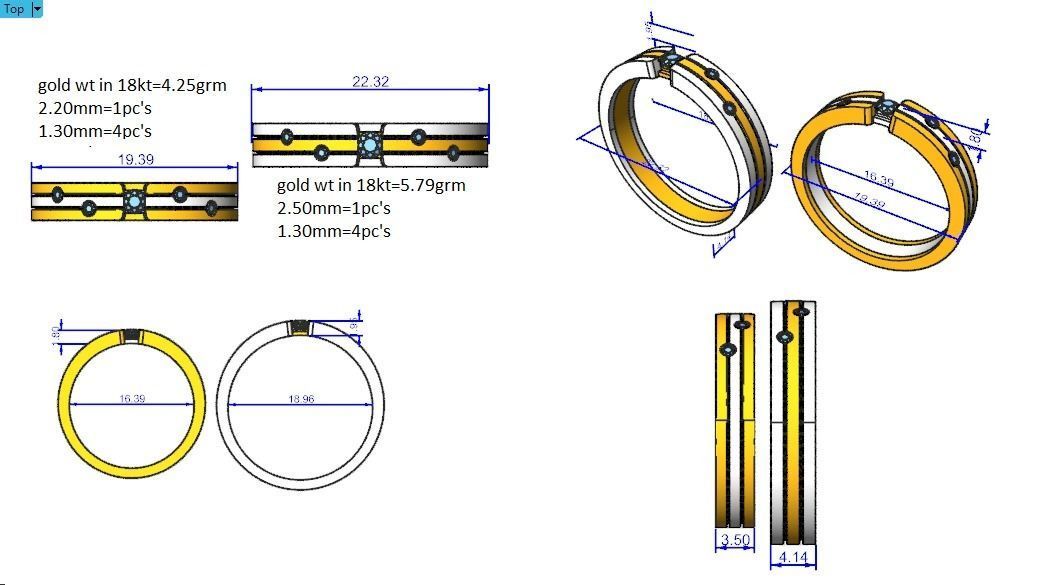 Wedding Band - 7374 3D print model_5
