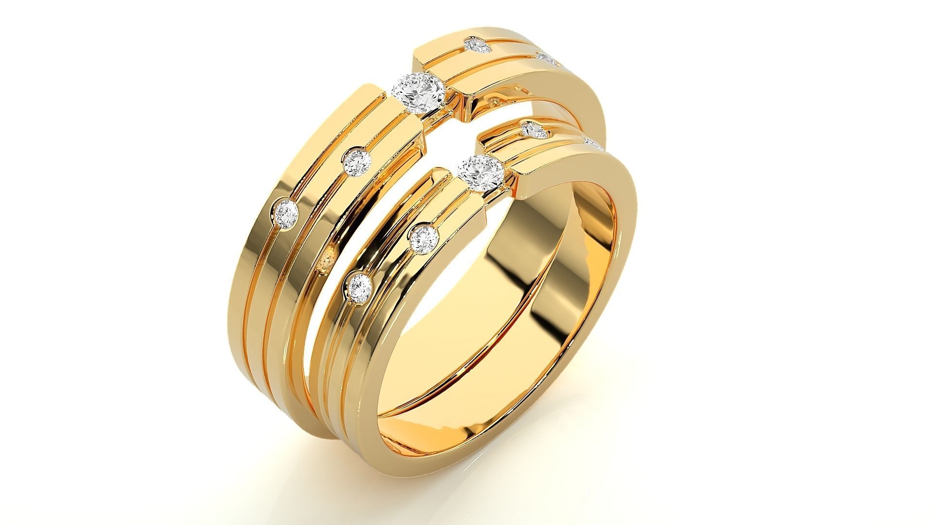 Wedding Band - 7374 3D print model_12