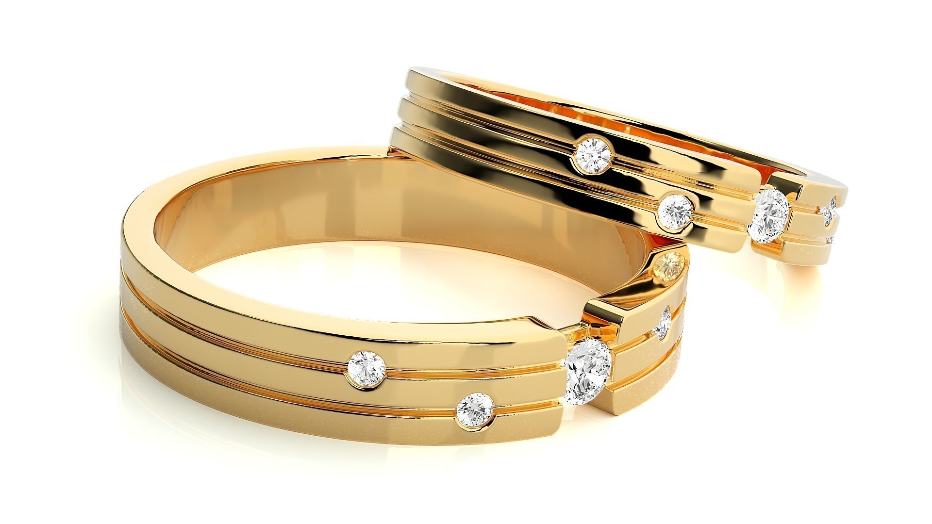 Wedding Band - 7374 3D print model_10