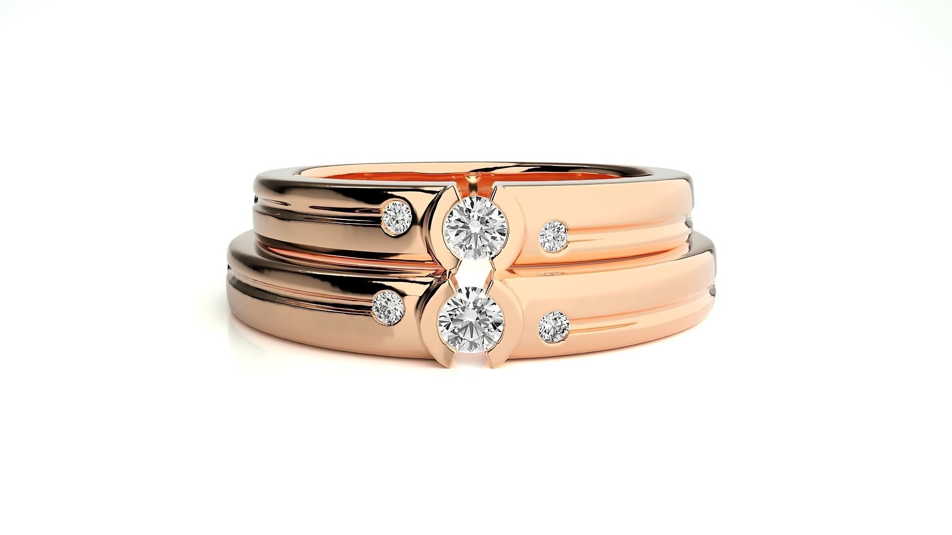 Wedding Band - 7463 3D print model_3