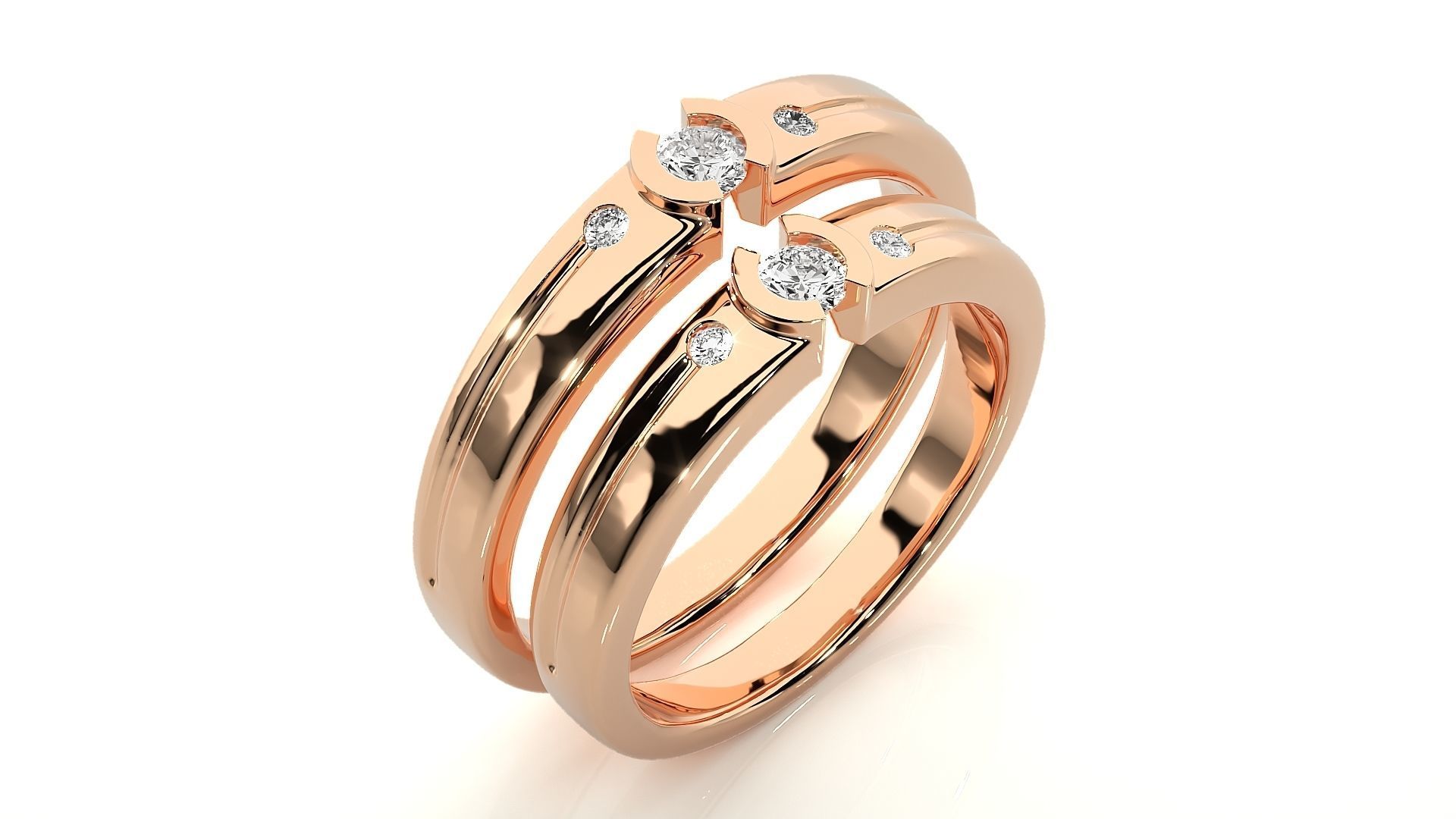 Wedding Band - 7463 3D print model_4