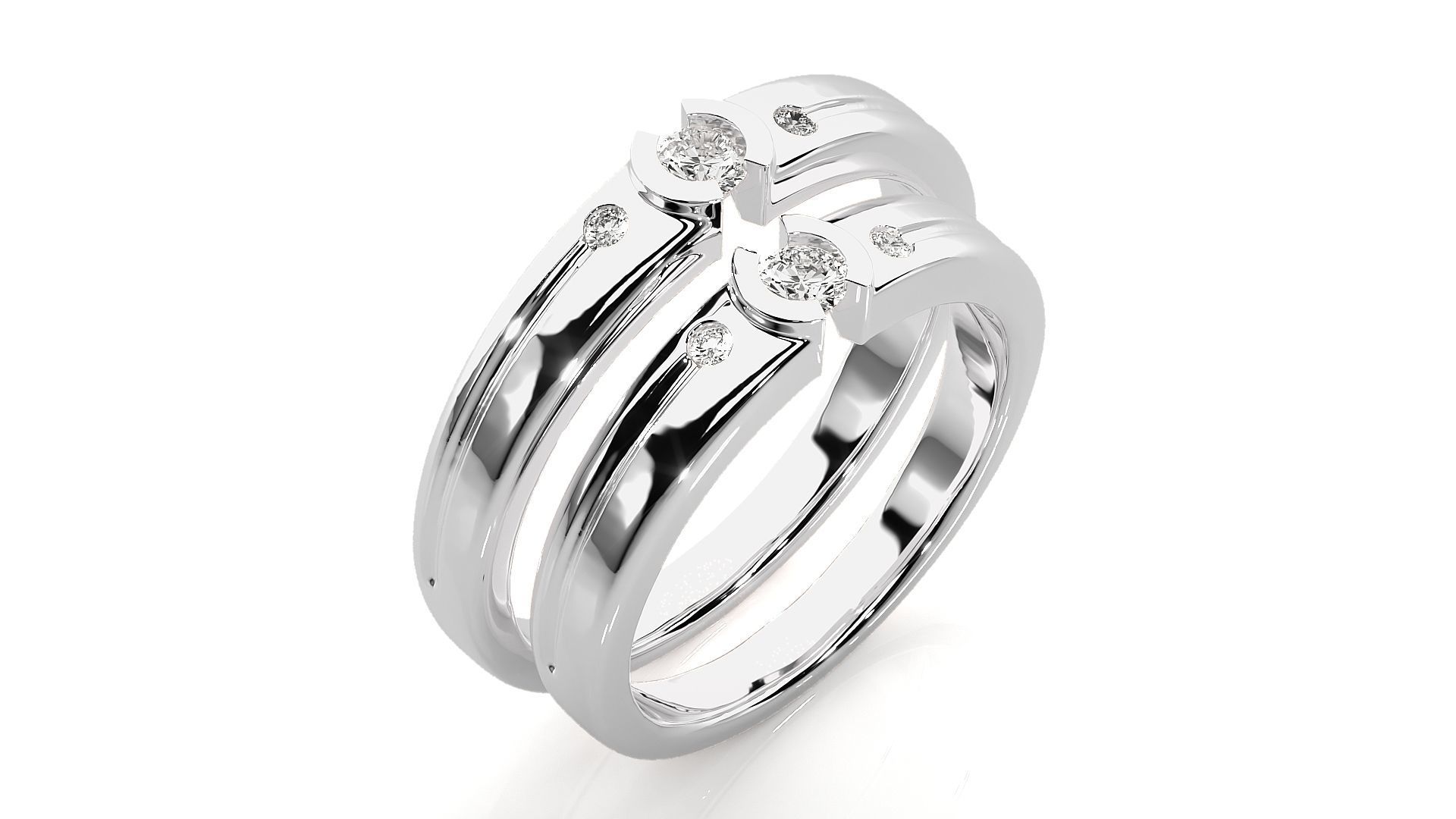 Wedding Band - 7463 3D print model_9