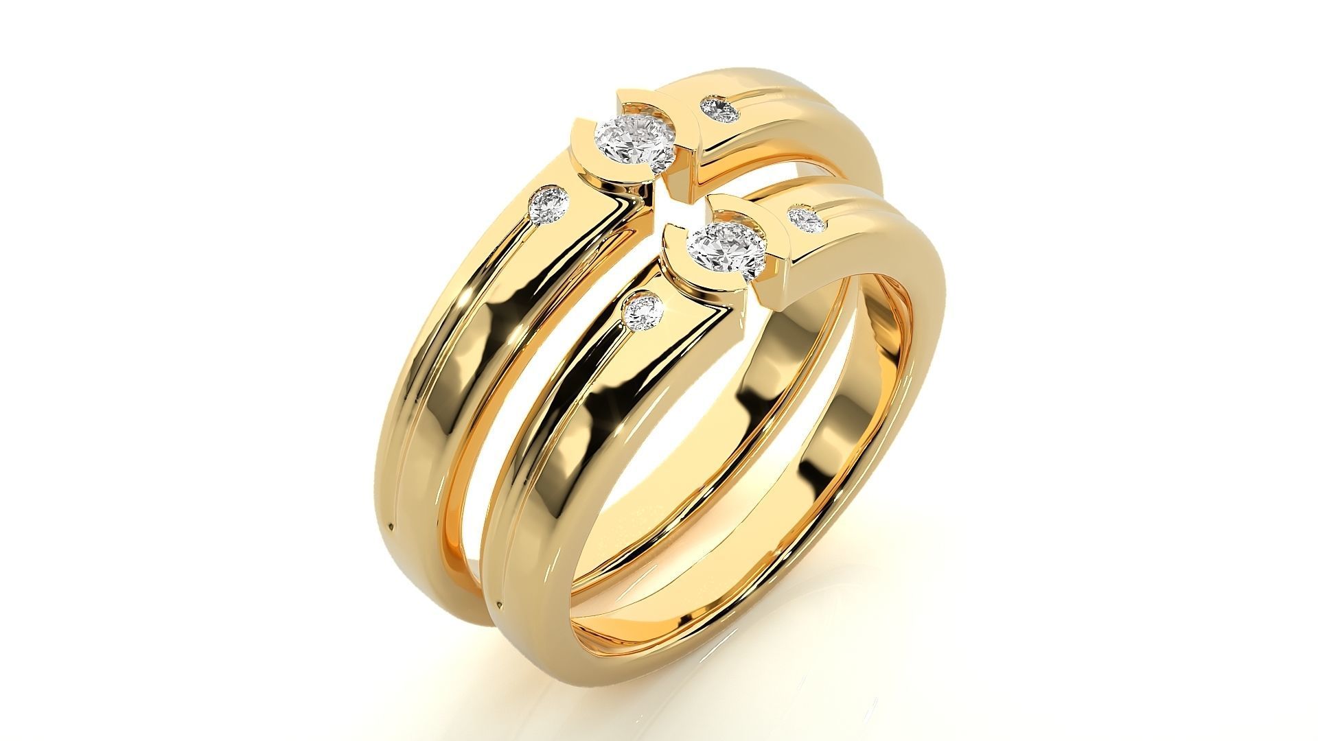 Wedding Band - 7463 3D print model_12