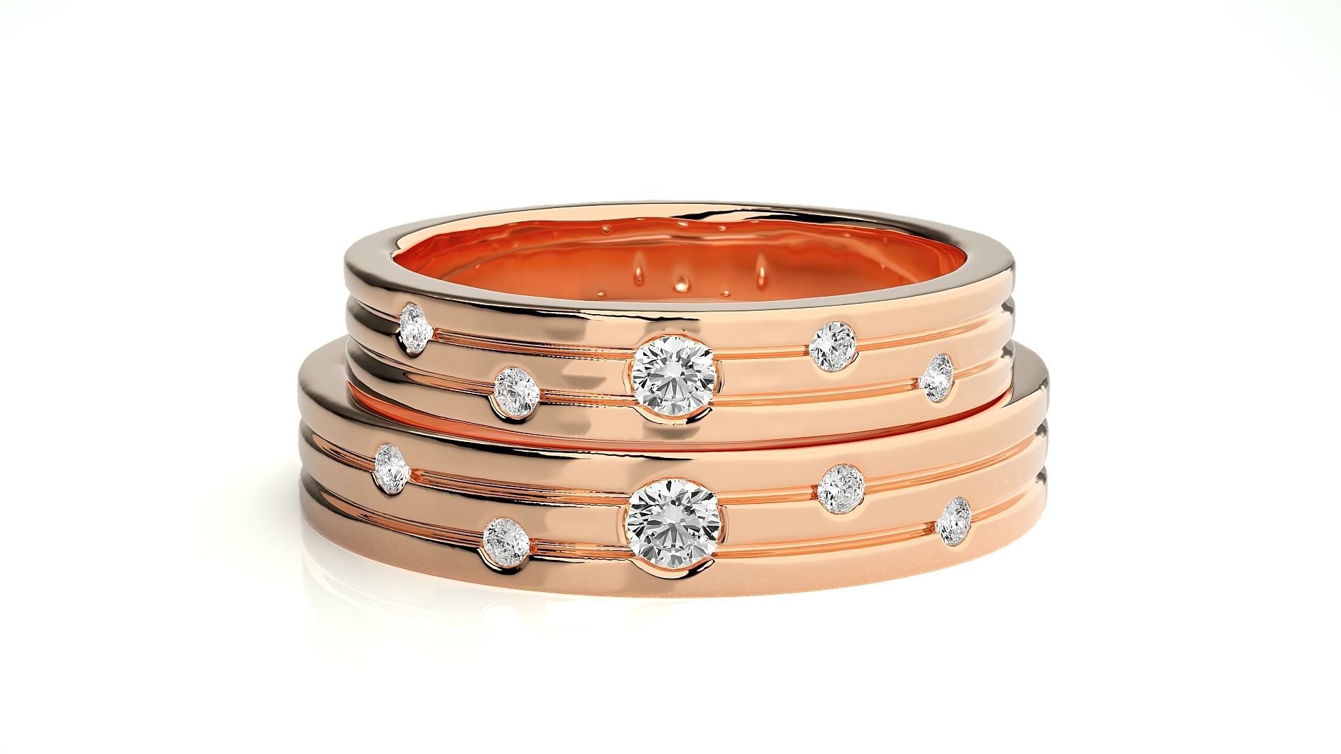 Wedding Band - 7604 3D print model_3