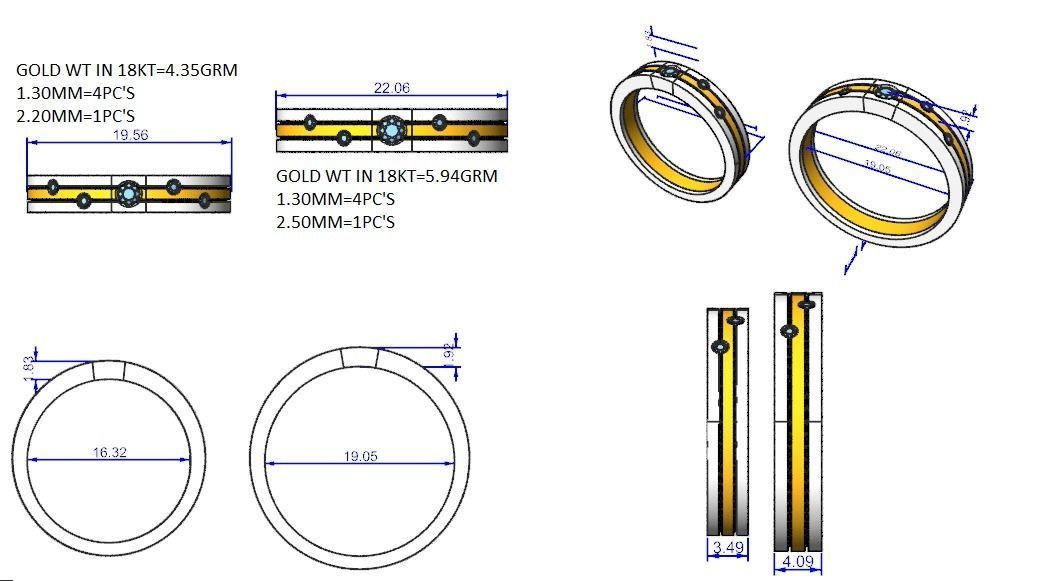 Wedding Band - 7604 3D print model_8