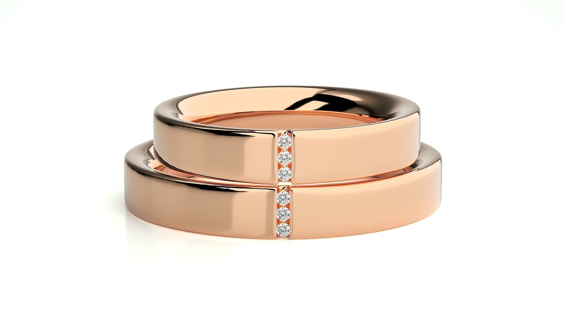 Wedding Band - 7688 3D print model_3