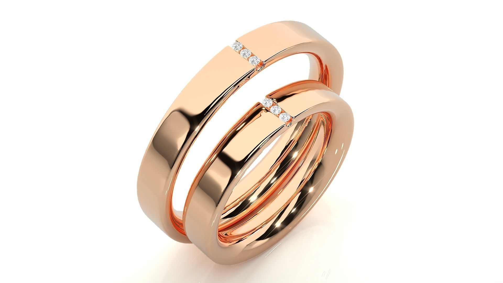 Wedding Band - 7688 3D print model_4