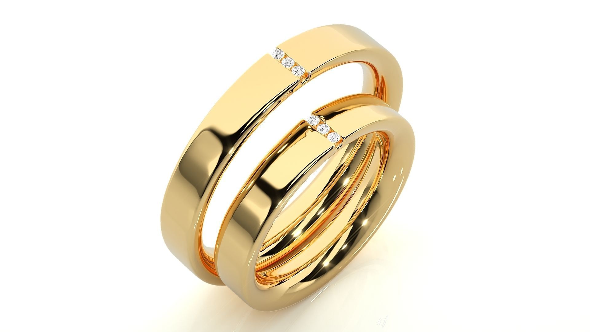Wedding Band - 7688 3D print model_12