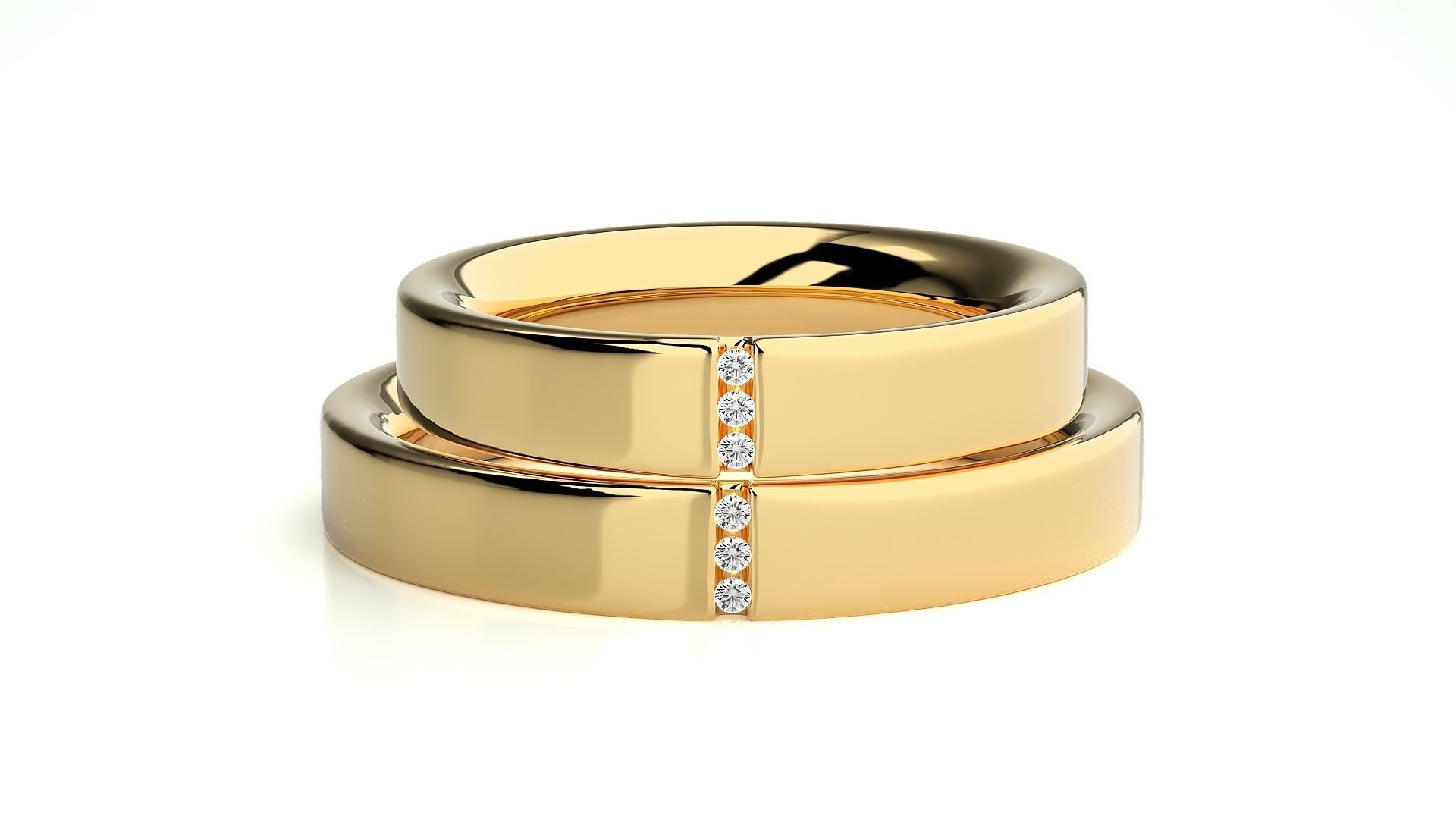 Wedding Band - 7688 3D print model_11