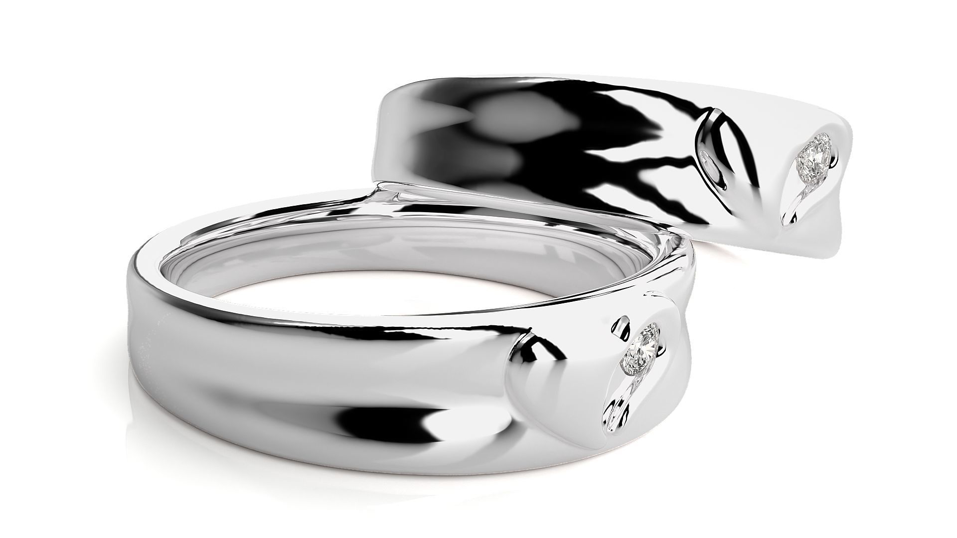 Wedding Band - 8102 3D print model_7