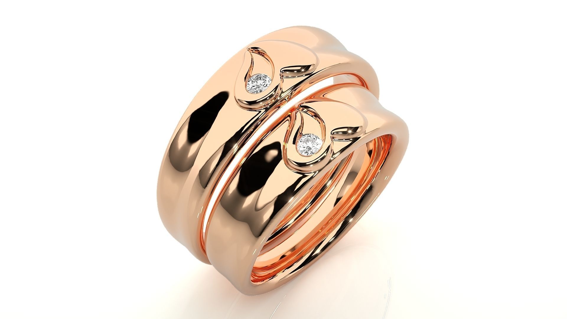 Wedding Band - 8102 3D print model_4